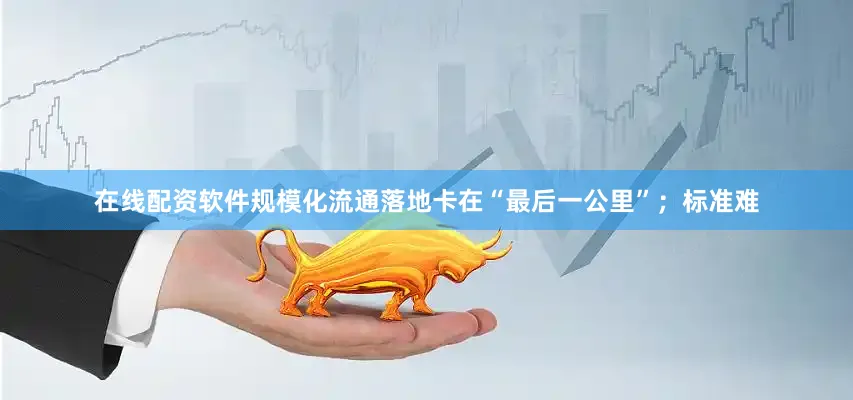 在线配资软件规模化流通落地卡在“最后一公里”；标准难